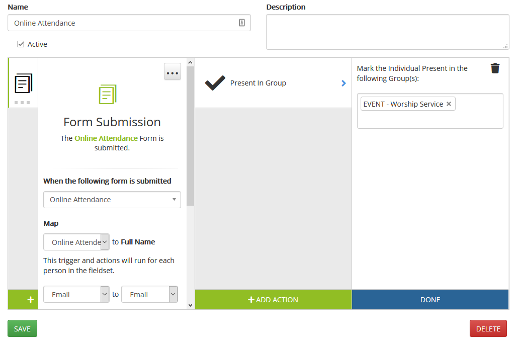 online attendance workflow