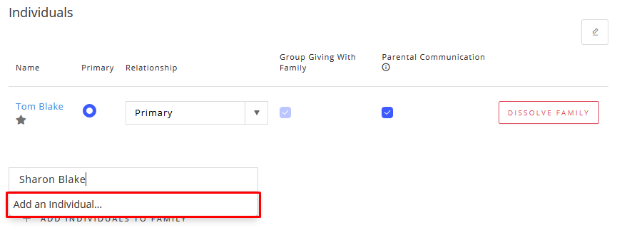 add a new family member