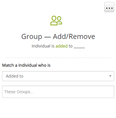 Group Add / Remove Trigger