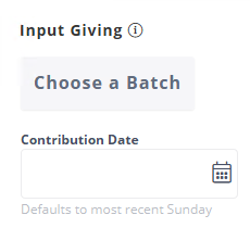 button to 'choose a batch'
