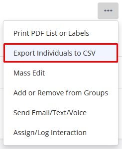 Common Action Export Tool Location