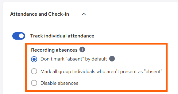 ChMS Track Individual Attendance Record Absences Options with Markup.png